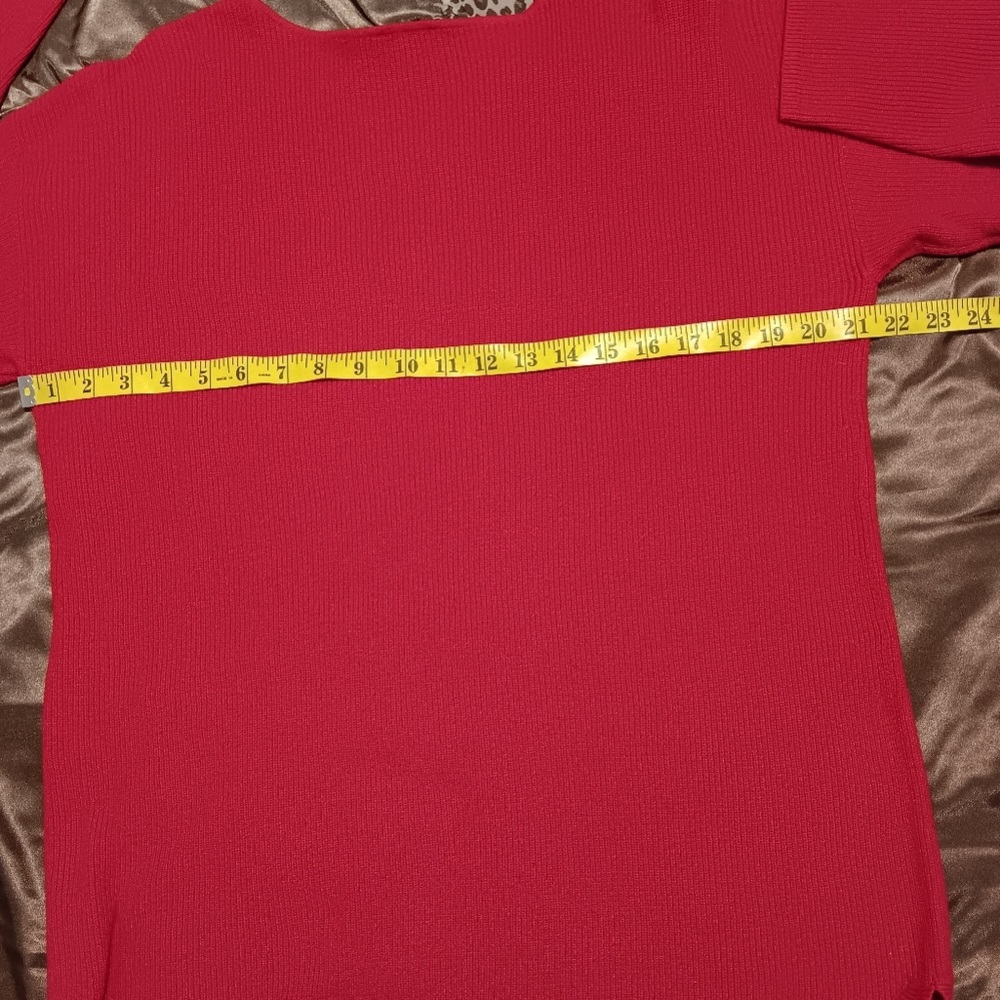 Men's Crewneck Sweater in Bold Red